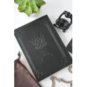 Чаша Мудрости. Книга в кожаном переплете с инкрустацией кристаллами Swarovski. Ручная работа